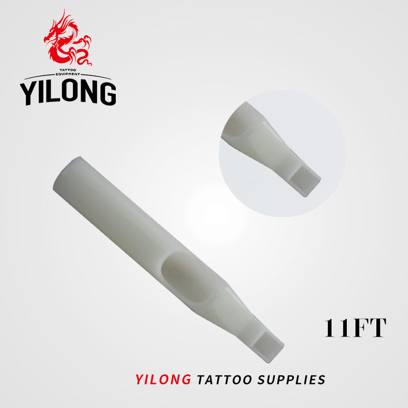 YILONG 50Pcs FT Disposable Tattoo Tips white Color tips pre-sterilized Nozzle Tip