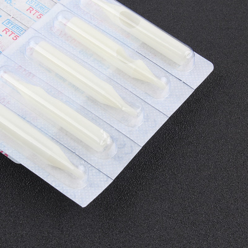 YILONG 50Pcs RT/FT/DT Disposable Tattoo Tips white Color  tips pre-sterilized Nozzle Tip