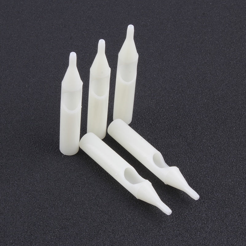 YILONG 50Pcs RT/FT/DT Disposable Tattoo Tips white Color  tips pre-sterilized Nozzle Tip