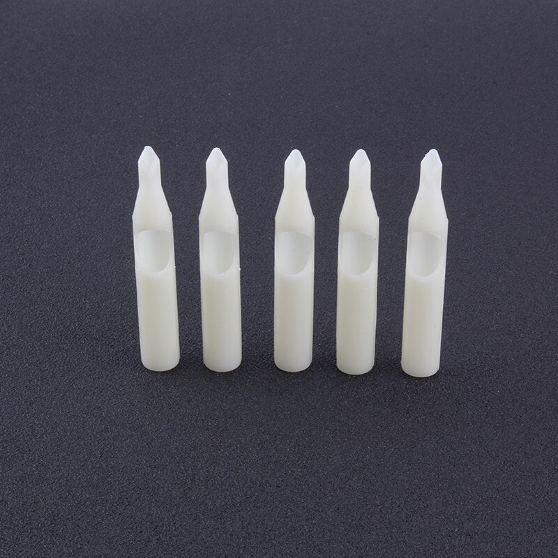 YILONG 50Pcs VT Disposable Tattoo Tips white Color  tips pre-sterilized Nozzle Tip For  tattoo needles