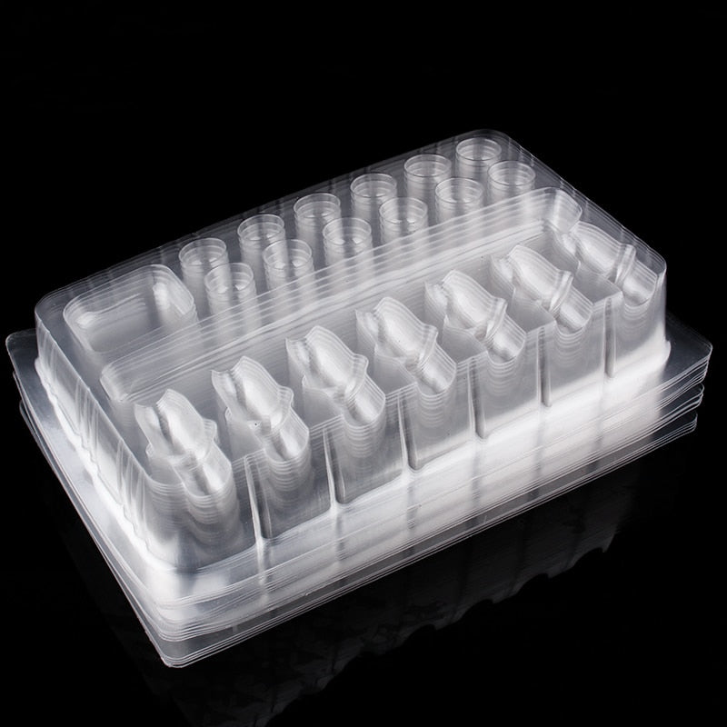 YILONG Disposable Plastic Tattoo Cartridge Needles Holder Stand for Most Cartridge Tattoo Needles 20Pcs Tray Clear Color