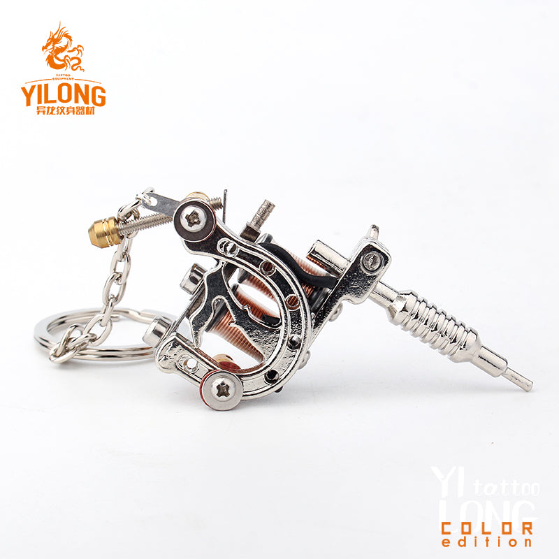 YILONG Fashion Mini Gun Tattoo Machine cool Pendant Toy with Three Color Hot Selling