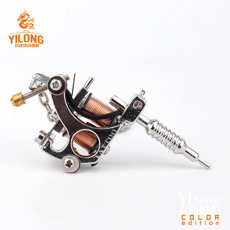 YILONG Hot Charms Gothic Gunmetal Mini Tattoo Machine Necklace Pendant Gift