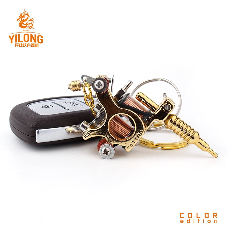 YILONG Mini Tattoo Machine Necklace Punk Necklaces & Pendants For Men Hip Hop Jewelry Gifts Women Necklace