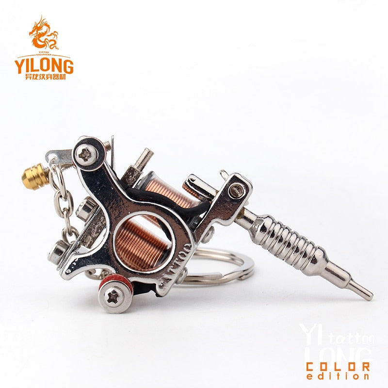 YILONG Mini Tattoo Machine Necklace Punk Necklaces & Pendants For Men Hip Hop Jewelry Gifts Women Necklace