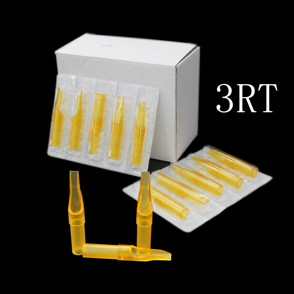 YILONG New 50pcs RT Flat Magnum Gold Shark Disposable Tattoo Tip Nozzle Supply