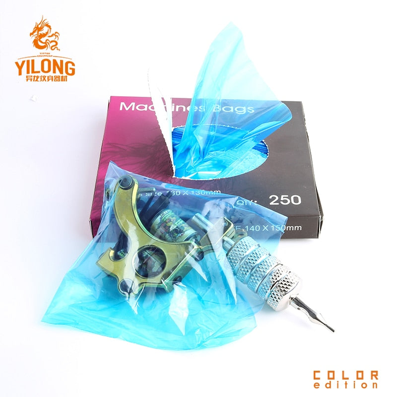 YILONG Tattoo Machine Covers Tattoo Machine Cleaning bag Free shipping 250pcs/box Tattoo Machine Sleeves Bags