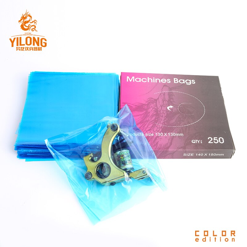 YILONG Tattoo Machine Covers Tattoo Machine Cleaning bag Free shipping 250pcs/box Tattoo Machine Sleeves Bags