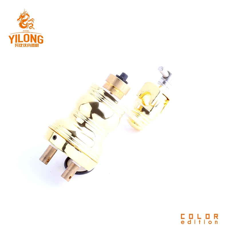 Yilong Rotary Tattoo Machine Shader & Liner Gold professional Tatoo Motor Gun Kits Supply For Artists